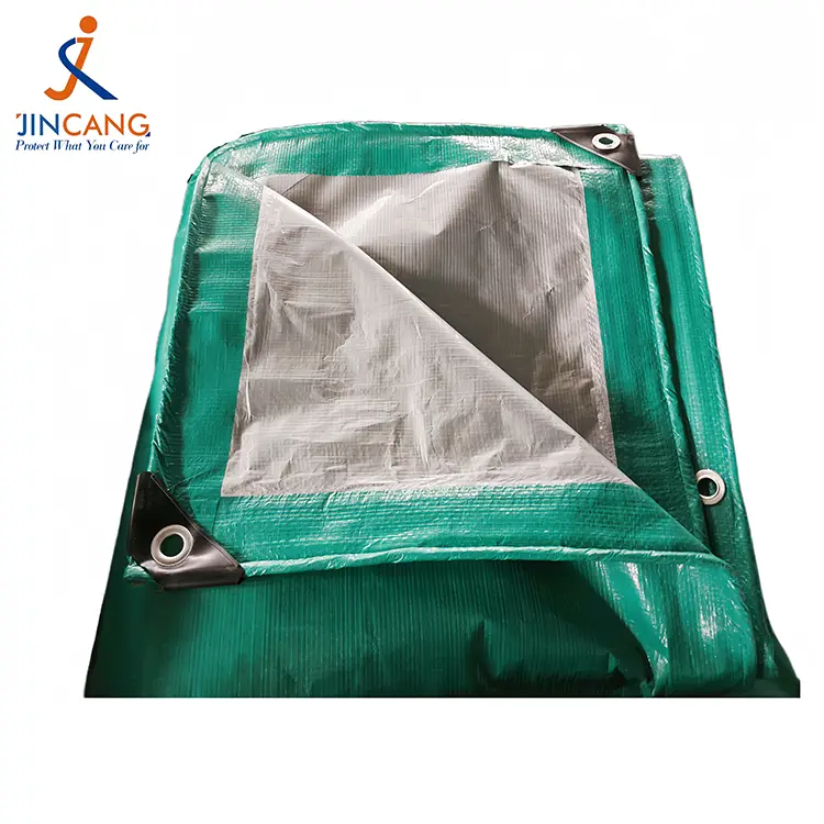 120GSM Green Silver PE tarpaulin