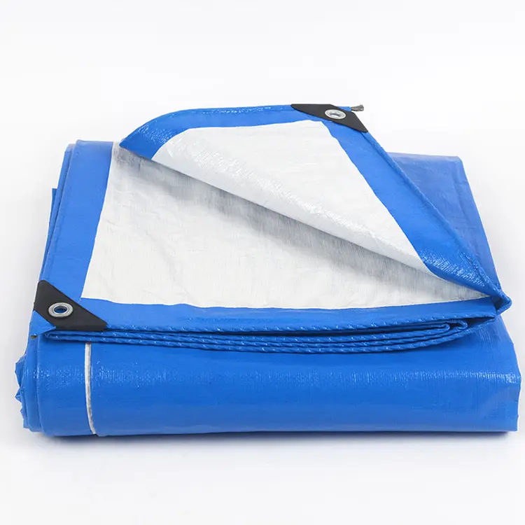 160g modrá bílá PE tarpaulin 160g modrá bílá PE tarpaulin