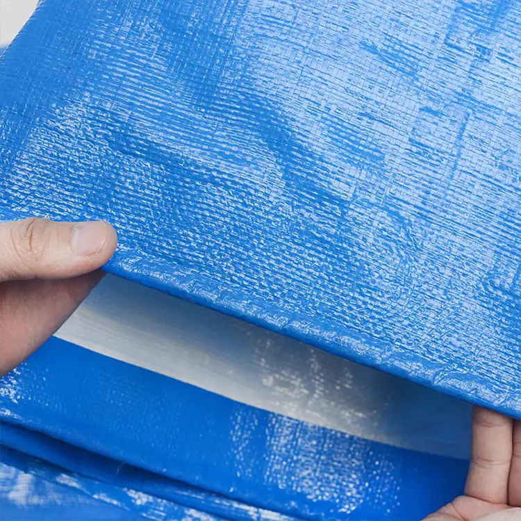 160g modrá bílá PE tarpaulin