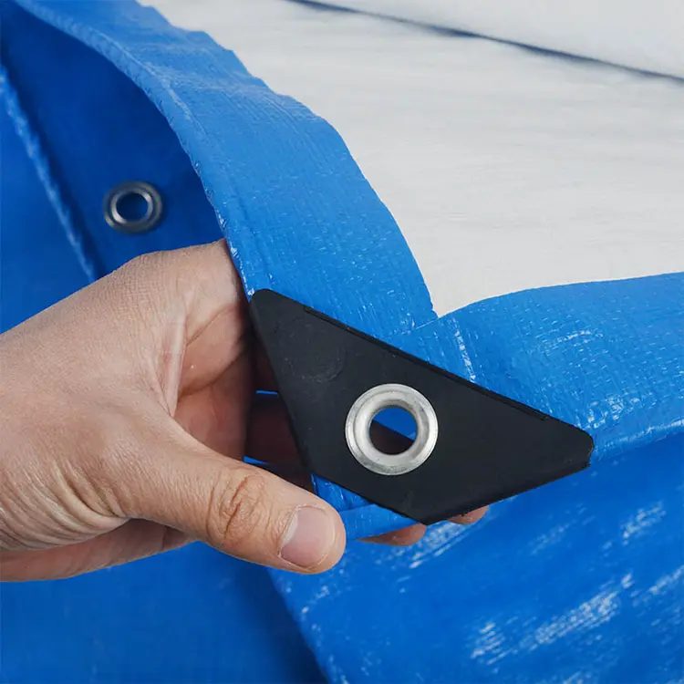160g modrá bílá PE tarpaulin