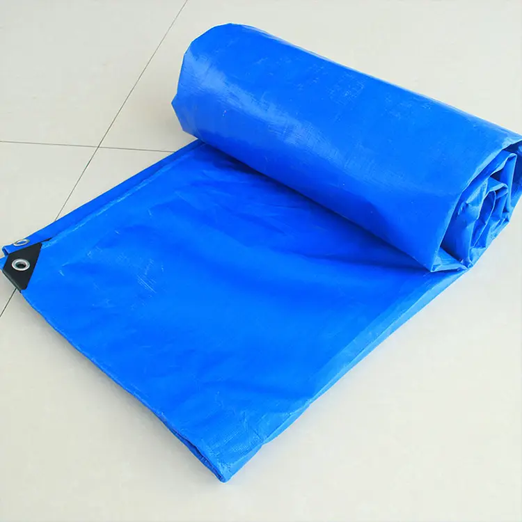 180G Blue Orange PE tarpaulin