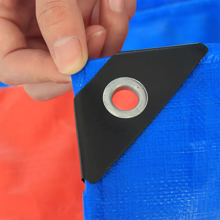 180G Blue Orange PE tarpaulin