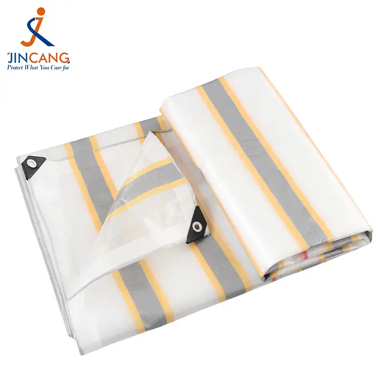 180G Zlato potížená stříbrný tarpaulin
